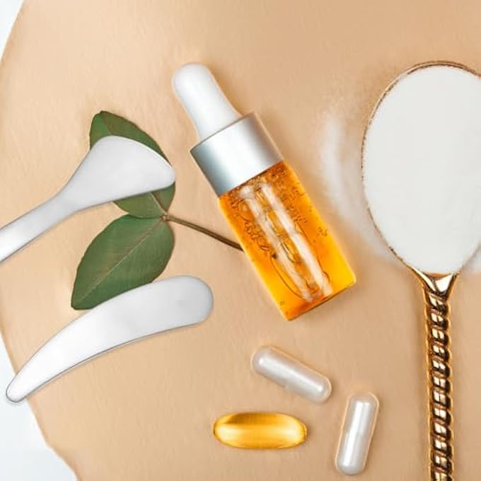 VICASKY 2PCS COSMETIC SKINCARE SPATULA STAINLESS STEEL SKIN 2PCS REUSABLE FACE TOOLS APPLYING CREAMS LOTIONS COMPACT BEAUTY SCOOP MIXING PRODUCTS DAILY USE MAKEUP CREAM EYE MASK FACIAL SPOONS - Image 4